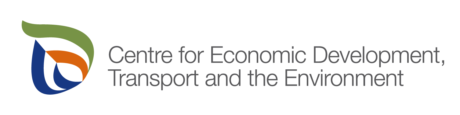 Centre for Economic Development, Transport and the Environment logo.
