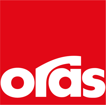 Oras Logo Oraksen punainen logo.